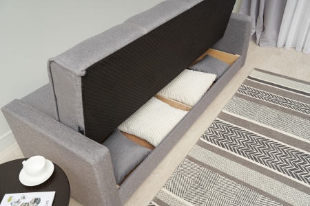 Диван книжка Прайм серый