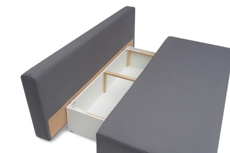 Диван еврокнижка Сити темно-серый