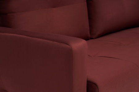 Диван шагающая еврокнижка Вита бордовый