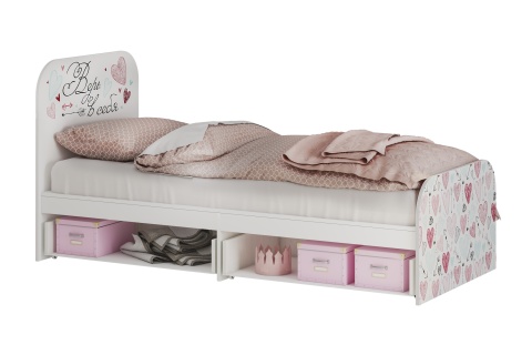 Кровать Малибу light белая