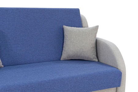 Диван аккордеон Ремикс 2 сине-серый