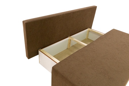 Диван еврокнижка Нексус коричнево-бежевый