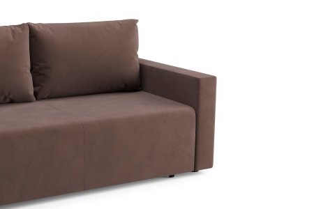 Диван еврокнижка Оталия коричневый