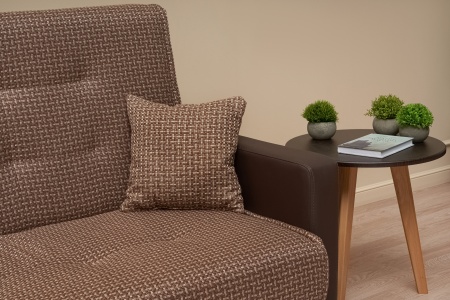 Диван книжка Лондон рогожка микс коричневая