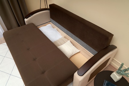 Диван еврокнижка София коричневый