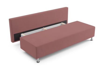 Диван еврокнижка Канна розовый
