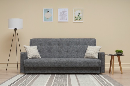 Диван книжка Лондон-2 серый