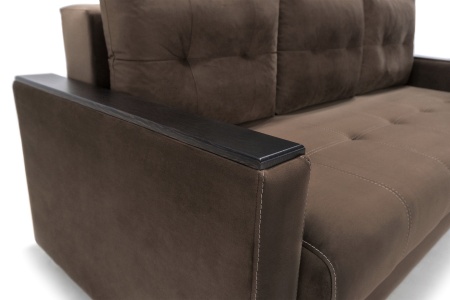 Диван еврокнижка Денвер коричневый