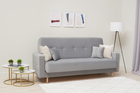 Диван книжка Фиеста серый