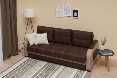 Диван еврокнижка Севилья коричневый