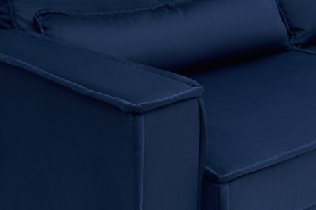 Диван тик-так Сохо 3-х местный темно-синий
