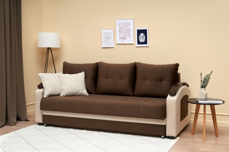 Диван еврокнижка София коричневый