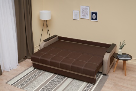 Диван еврокнижка Севилья коричневый