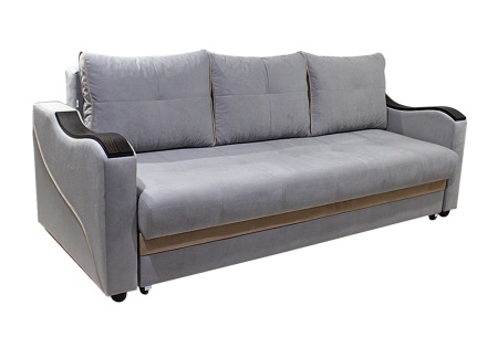 Диван еврокнижка Волна серый