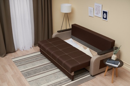 Диван еврокнижка Севилья коричневый