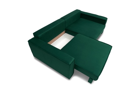 Диван тик-так Сохо 3-х местный изумрудный