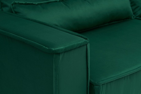 Диван тик-так Сохо 3-х местный изумрудный