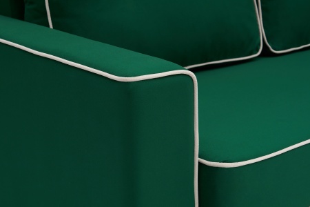 Диван еврокнижка Берген изумрудный