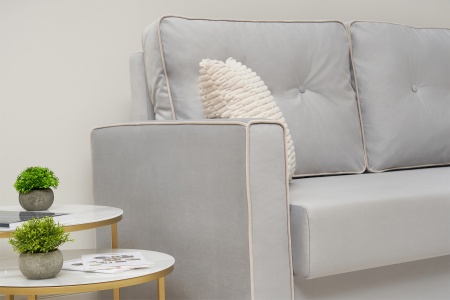 Диван еврокнижка Леон серый