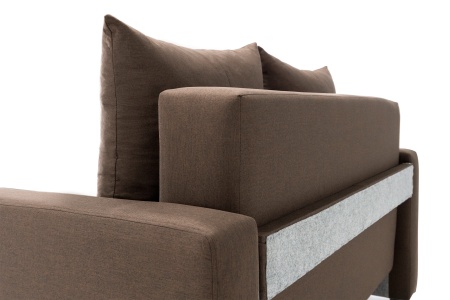 Диван Бруно рогожка коричневая