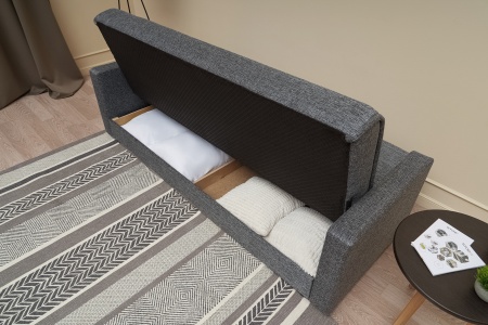 Диван книжка Лондон-2 серый