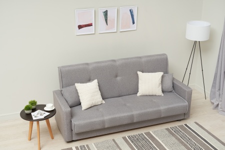 Диван книжка Прайм серый