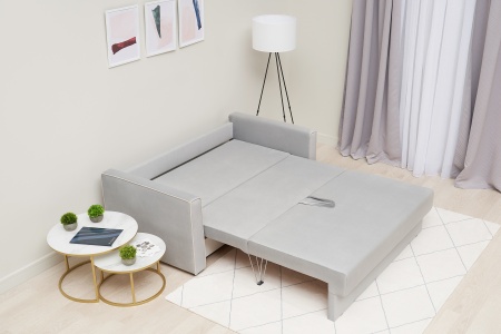 Диван еврокнижка Леон серый