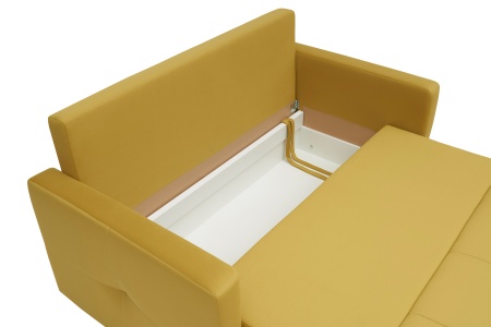 Диван шагающая еврокнижка Вита горчичный