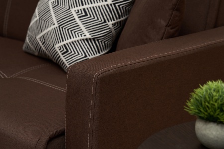 Диван книжка Прайм коричневый