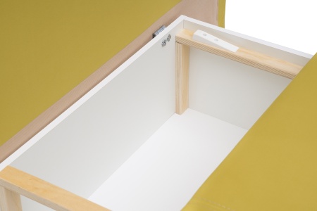 Диван еврокнижка Сити горчичный