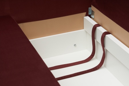 Диван шагающая еврокнижка Вита бордовый