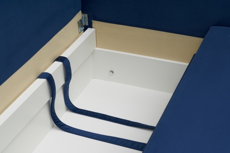 Диван еврокнижка Леон темно-синий