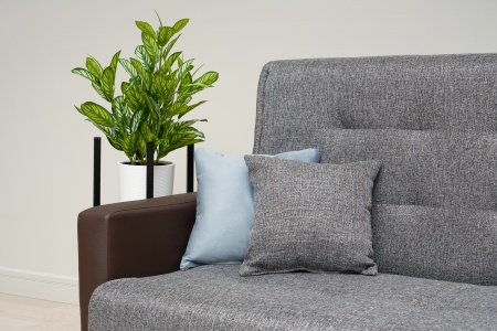 Диван книжка Лондон рогожка серая