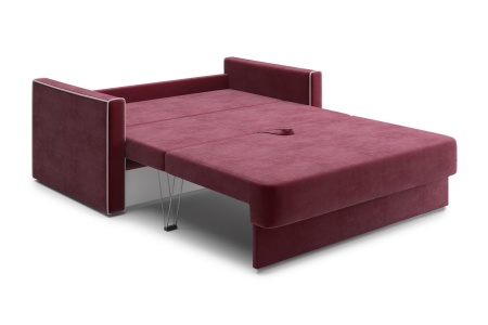 Диван еврокнижка Леон бордовый
