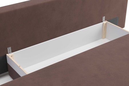 Диван еврокнижка Хольми коричневый