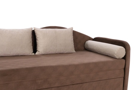 Диван еврософа Верди правый коричневый